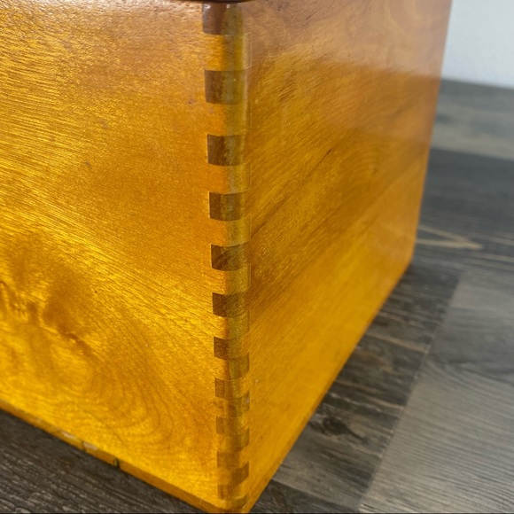 Vintage set of 2 Woodpecker wood ware Canister - Picture 2 of 12